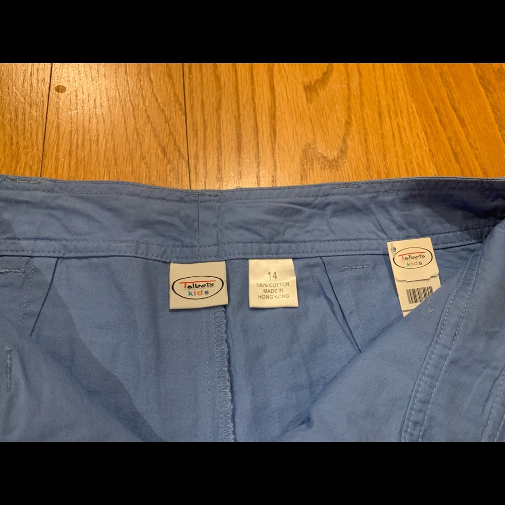 NWT Talbots Kids Size 14 Blue Skort - Picture 3 of 5